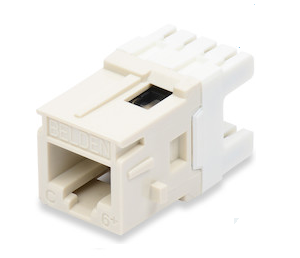 AX101065 BELDEN Cat6 UTP Module, White (Patch panel side)