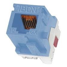 AX102282 BELDEN CAT6A IOGX, KEYSTONE MODULE (AUGMENTED) White-Only Faceplate & Floor Box Side. Not Compatible for Above Patch Panel