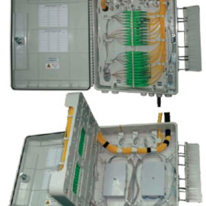 FDBDCSX048 Opterna Indoor Wallmount fiber Distribution Box 48 Port ST D-Cut   Unloaded with splice cassette on both side