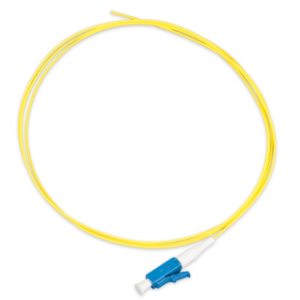 N121.4MLY Nexans LANmark-OF Pigtail LC/UPC Singlemode Maxistrip LSZH 9/125 1m Yellow